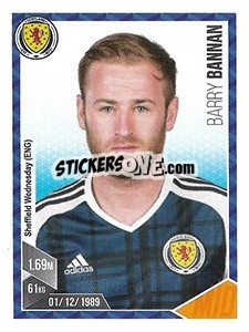 Sticker Barry Bannan - Football 2017 n. 161 - Panini