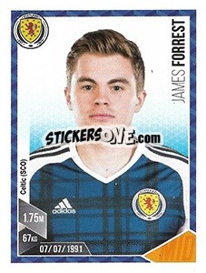 Sticker James Forrest - Football 2017 n. 164 - Panini