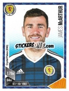 Sticker James McArthur - Football 2017 n. 165 - Panini