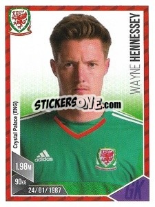 Sticker Wayne Hennessey - Football 2017 n. 193 - Panini