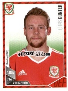 Sticker Chris Gunter - Football 2017 n. 196 - Panini
