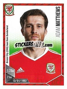 Sticker Adam Matthews - Football 2017 n. 199 - Panini