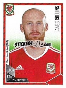 Sticker James Collins - Football 2017 n. 200 - Panini