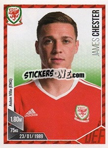 Sticker James Chester - Football 2017 - Panini