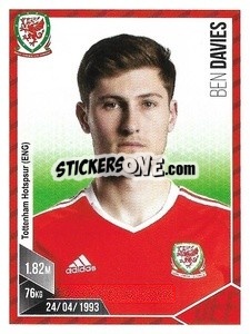 Sticker Ben Davies - Football 2017 n. 206 - Panini