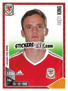 Sticker Andy King - Football 2017 n. 210 - Panini
