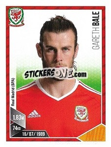 Sticker Gareth Bale - Football 2017 n. 220 - Panini