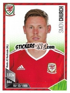 Sticker Simon Church - Football 2017 - Panini