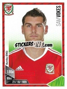 Sticker Sam Vokes - Football 2017 n. 223 - Panini