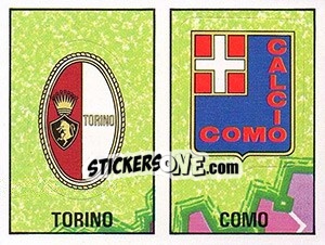 Figurina Stemma Torino / Como - Calciatori 1980-1981 - Panini