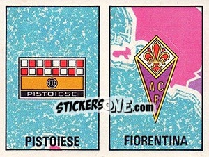 Sticker Stemma Pistoiese / Fiorentina - Calciatori 1980-1981 - Panini