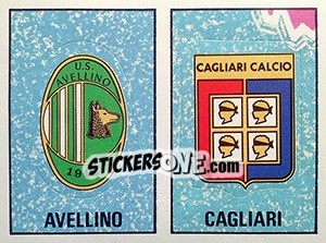 Cromo Stemma Avellimo / Cagliari - Calciatori 1980-1981 - Panini