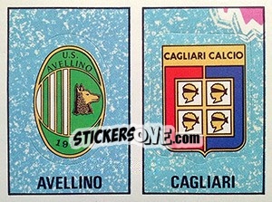 Sticker Stemma Avellimo / Cagliari - Calciatori 1980-1981 n. 17 - Panini