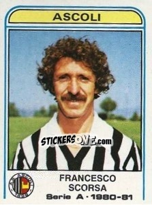 Figurina Francesco Scorsa - Calciatori 1980-1981 - Panini