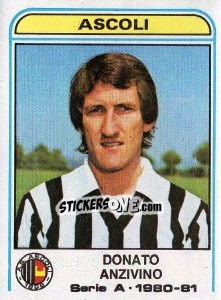 Sticker Donato Anzivino - Calciatori 1980-1981 n. 24 - Panini