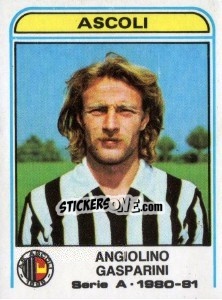 Figurina Angiolino Gasparini - Calciatori 1980-1981 - Panini
