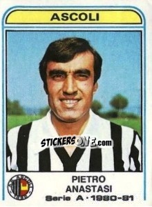Sticker Pietro Anastasi - Calciatori 1980-1981 - Panini