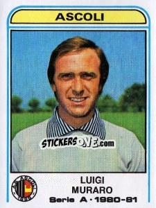 Sticker Luigi Muraro - Calciatori 1980-1981 n. 33 - Panini