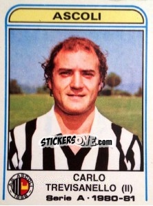 Sticker Carlo Trevisanello - Calciatori 1980-1981 - Panini