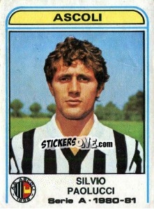 Sticker Silvio Paolucci - Calciatori 1980-1981 - Panini