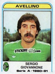 Cromo Sergio Giovannone - Calciatori 1980-1981 - Panini