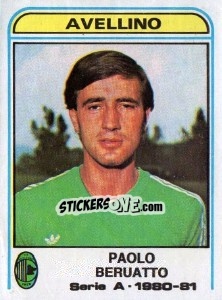 Sticker Paolo Beruatto - Calciatori 1980-1981 n. 45 - Panini