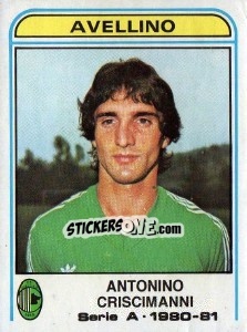 Sticker Antonino Criscimanni - Calciatori 1980-1981 - Panini