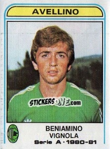 Figurina Beniamino Vignola - Calciatori 1980-1981 - Panini