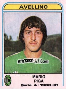 Sticker Mario Piga - Calciatori 1980-1981 n. 49 - Panini