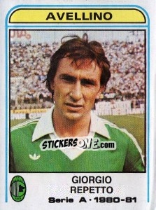 Sticker Giorgio Repetto - Calciatori 1980-1981 n. 55 - Panini