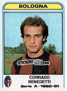 Sticker Corrado Benedetti - Calciatori 1980-1981 - Panini