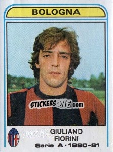Sticker Giuliano Fiorini - Calciatori 1980-1981 n. 75 - Panini