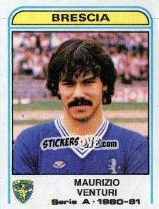 Cromo Maurizio Venturi - Calciatori 1980-1981 - Panini