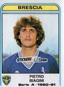 Sticker Pietro Biagini - Calciatori 1980-1981 - Panini