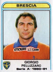 Sticker Giorgio Pillizzaro - Calciatori 1980-1981 - Panini