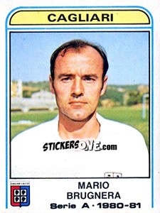 Sticker Mario Brugnera - Calciatori 1980-1981 - Panini