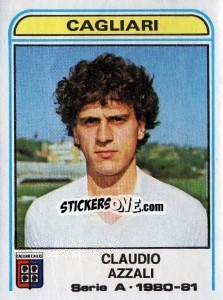 Sticker Claudio Azzali - Calciatori 1980-1981 n. 101 - Panini