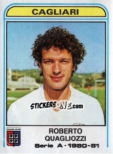 Sticker Roberto Quagliozzi - Calciatori 1980-1981 n. 104 - Panini