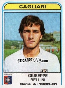 Sticker Giuseppe Bellini - Calciatori 1980-1981 n. 106 - Panini