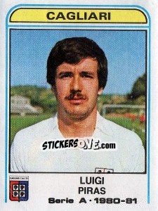 Sticker Luigi Piras - Calciatori 1980-1981 - Panini