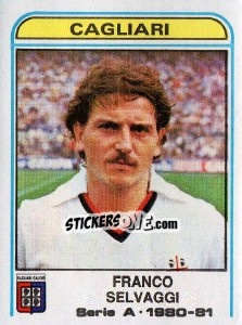 Sticker Franco Selvaggi - Calciatori 1980-1981 - Panini