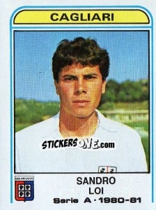 Sticker Sandro Loi - Calciatori 1980-1981 n. 110 - Panini
