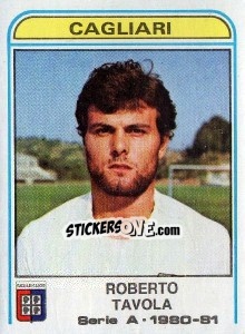 Sticker Roberto Tavola - Calciatori 1980-1981 - Panini