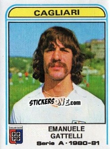 Sticker Emanuele Gattelli - Calciatori 1980-1981 n. 112 - Panini