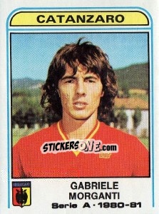 Sticker Gabriele Morganti - Calciatori 1980-1981 n. 118 - Panini
