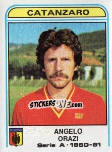 Sticker Angelo Orazi - Calciatori 1980-1981 - Panini