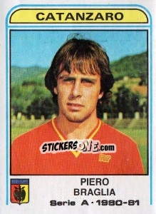 Sticker Piero Braglia - Calciatori 1980-1981 n. 124 - Panini