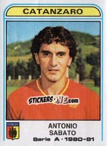 Cromo Antonio Sabato - Calciatori 1980-1981 - Panini