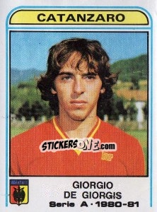 Sticker Giorgio De Giorgis - Calciatori 1980-1981 n. 127 - Panini