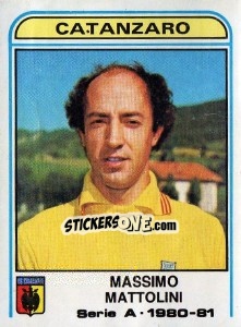 Sticker Massimo Mattolini - Calciatori 1980-1981 - Panini